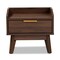 Baxton Studio Lena Mid-Century Walnut Brown Finished 1-Drawer Wood Nightstand 157-9537 - alternate 5